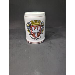 Thewalt Frankfurt Beer‎ Stein Coat Of Arms Stoneware 0.5 L Vintage West Germany